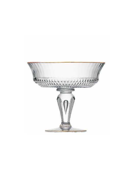 FOOTED BOWL GOLD RIM