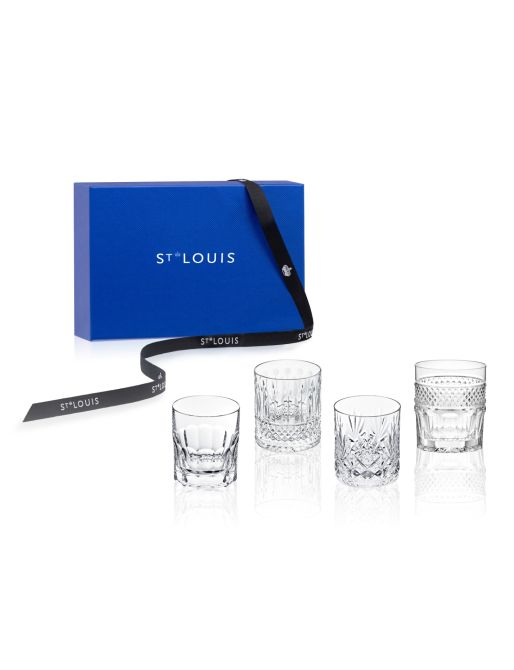MIX OF 4 CYLINDRICAL TUMBLERS SET