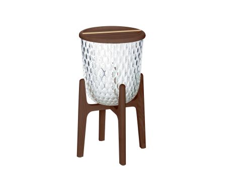 BOUT DE CANAPE BOIS FONCE - Thumbnail 3