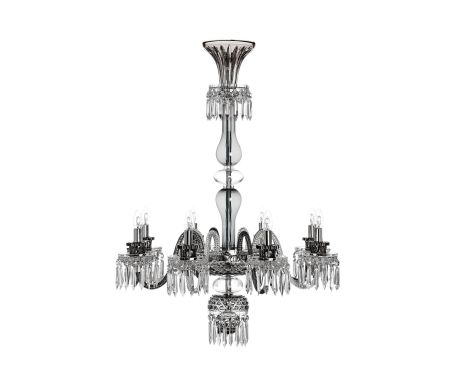 ROYAL LUSTRE LONG 8 LUMIÈRES CLAIR FLANELLE - Thumbnail 2