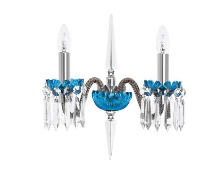 APPLIQUE 2 LUMIÈRES FLANELLE BLEU CLAIR - Thumbnail 4