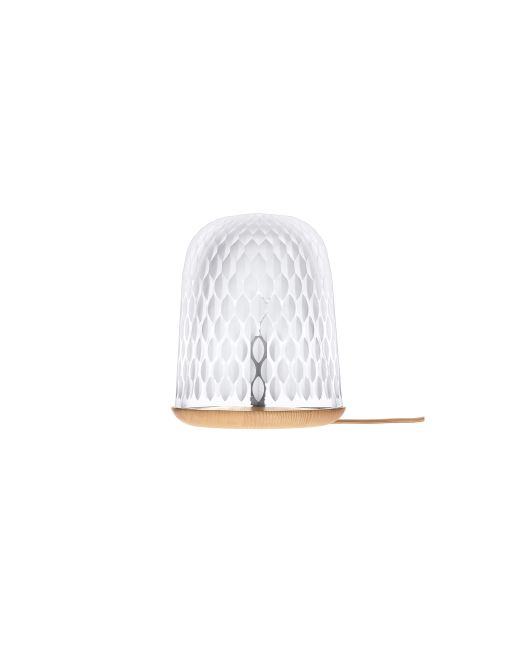 TISCHLEUCHTE ESCHENHOLZ HELL SATINIERT