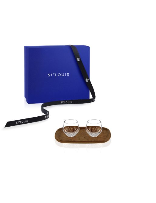 COFFRET 2 GOBELETS À CAFÉ COURT ET PLATEAU
