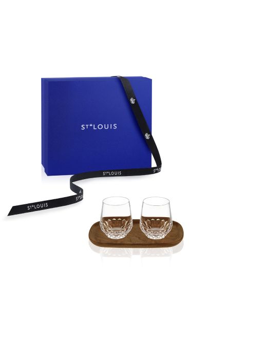 COFFRET 2 GOBELETS À CAFÉ LONG ET PLATEAU