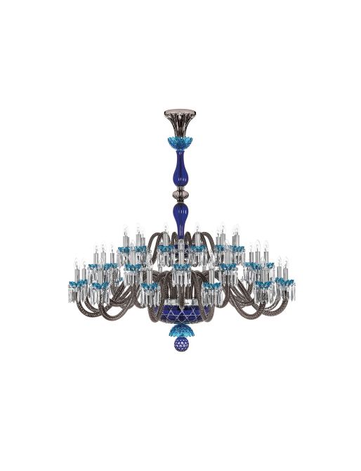 ARLEQUIN 36L SKY-BLUE DARK-BLUE F-GREY CHANDELIER