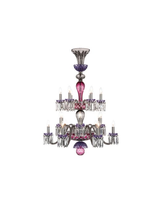 ARLEQUIN 18L AMETHYST PURPLE F-GREY CHANDELIER