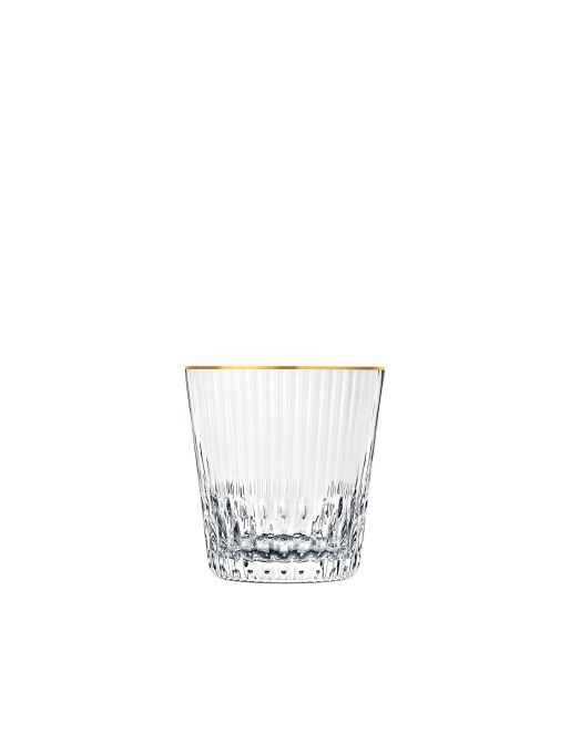 BICCHIERE OLD FASHION GRANDE  #1 BORDO ORO