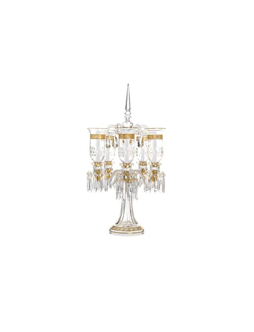 CANDÉLABRE 5 BOUGIES DÉCOR OR