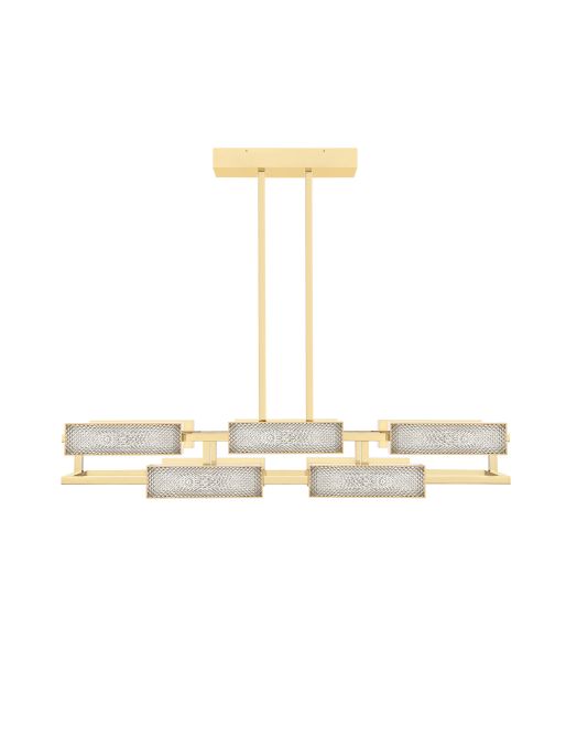 VIBRATION 10L 1400X1150 PALE GOLD FINISH CHANDELIER