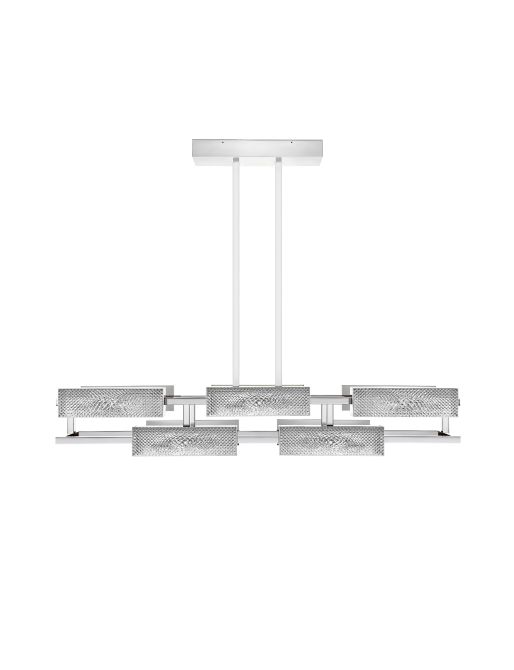 VIBRATION 10L 1400X1150 CHROME-PLATED FINISH CHANDELIER