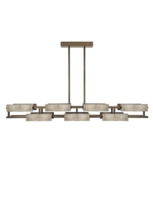 VIBRATION 14L 2000X1150 BRONZE FINISH CHANDELIER