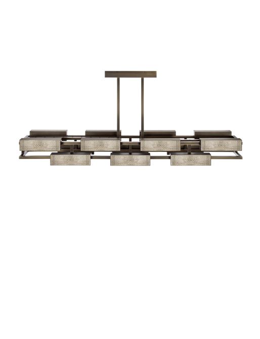 VIBRATION 14L 2000X850 BRONZE FINISH CHANDELIER