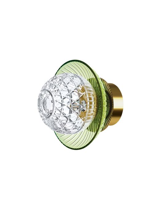 APPLIQUE IP44 FINITURA ORO E COPPA CHARTREUSE