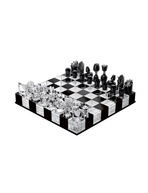 PRESTIGE FLANNEL-GREY CHESS SET