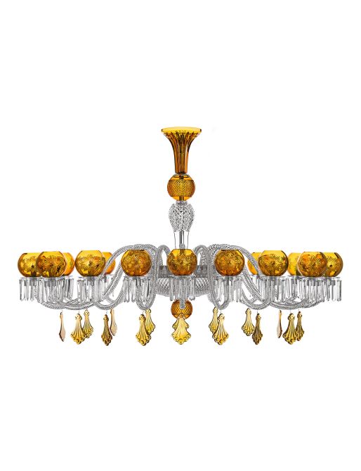 LUSTRE OVALE 16 LUMIÈRES