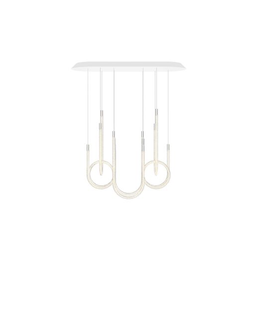 LUSTRE 6 LUMIÈRES COURT