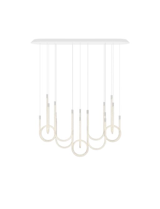 LUSTRE 10 LUMIÈRES HORIZONTAL LONG