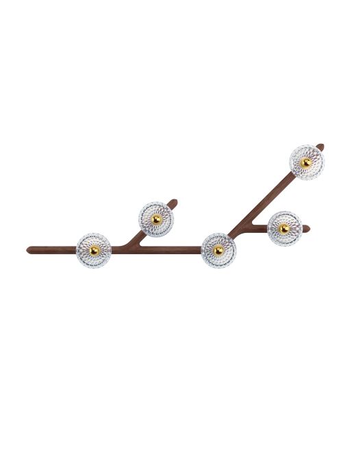 5L 45° UNIT DARK WOOD SCONCE