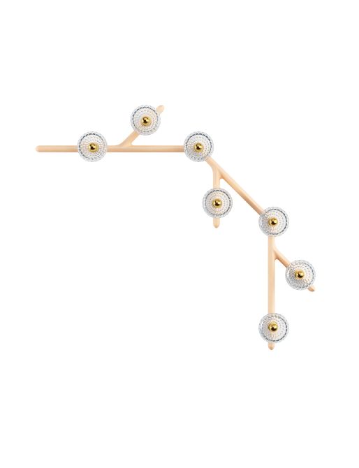 7L 45° UNIT CLEAR WOOD SCONCE