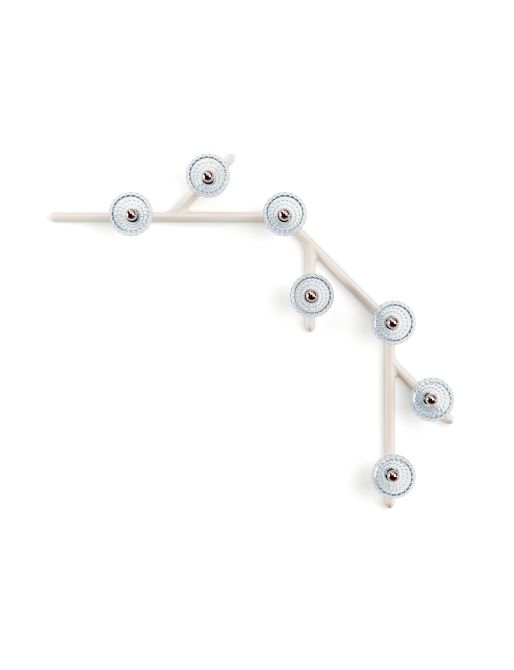 7L 45° UNIT WHITE WOOD SCONCE