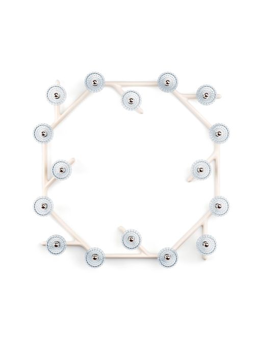 16L CIRCULAR UNIT WHITE WOOD SCONCE