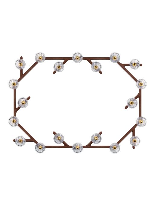 20L OVAL UNIT DARK WOOD SCONCE