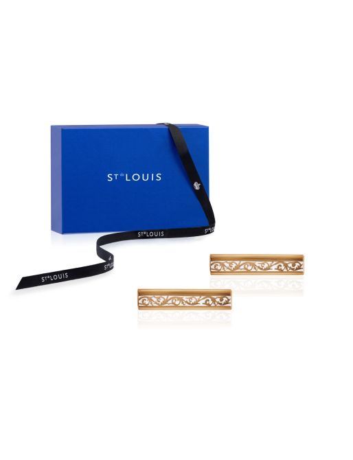 COFFRET 2 PORTE-COUTEAU / PORTE-BAGUETTES OR