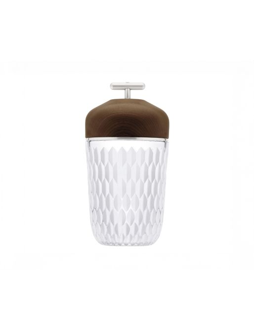 BALADEUSE SATINÉ BOIS FONCÉ