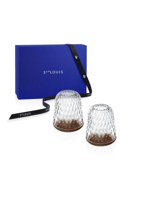 COFFRET PHOTOPHORES PETIT MODELE BOIS FONCE