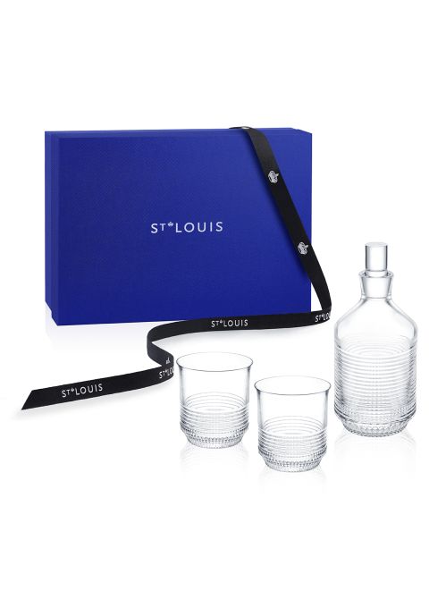 COFFRET FLACON ROND + 2 GOBELETS CYLINDRIQUES GRAND
