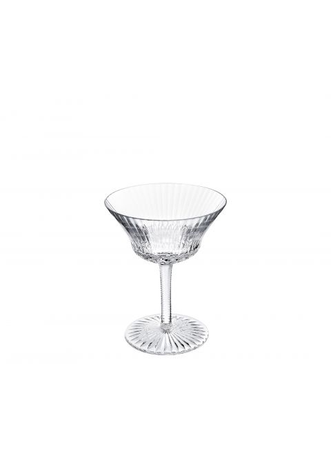 Gold Rim Ribbed Martini Glass by World Market