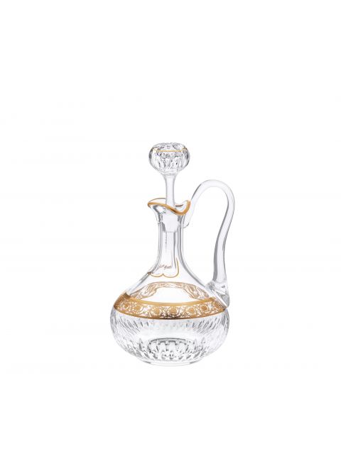 WINE DECANTER WITH A HANDLE GOLD