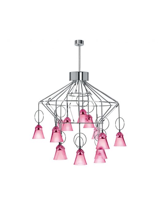 15-LIGHT AMETHYST CHANDELIER