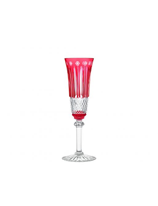 RED  CHAMPAGNE  FLUTE