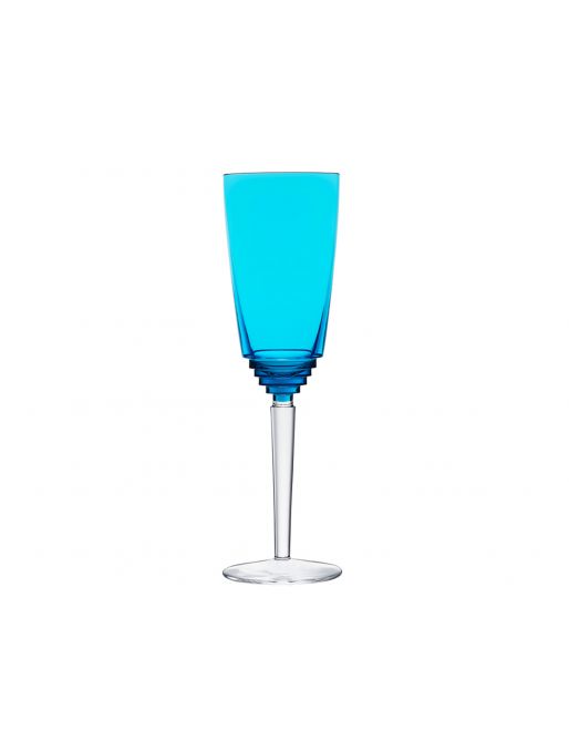 SKY-BLUE CHAMPAGNE FLUTE