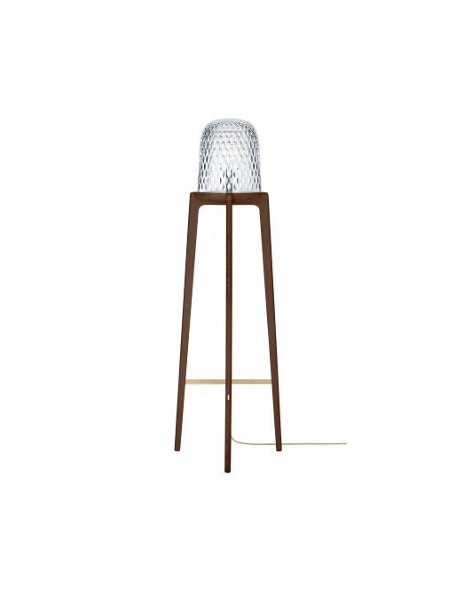 DARK WOOD FLOOR LAMP