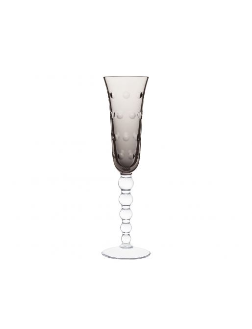 FLANNEL-GREY CHAMPAGNE FLUTE