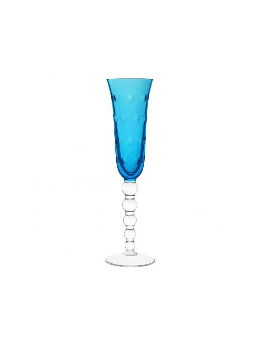 SKY-BLUE CHAMPAGNE FLUTE