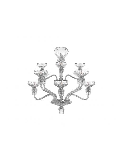 12-LIGHT CHROME-PLATED FINISH CHANDELIER