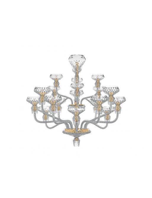 18-LIGHT GOLDEN FINISH CHANDELIER