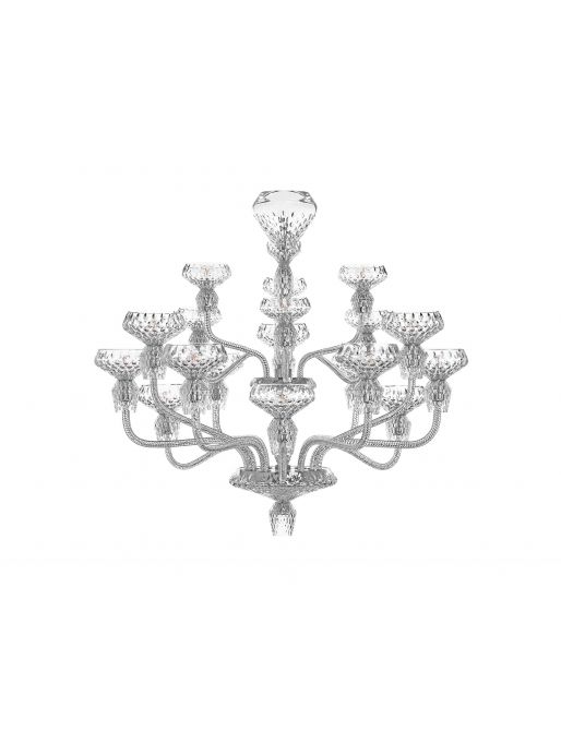 18-LIGHT CHROME-PLATED FINISH CHANDELIER