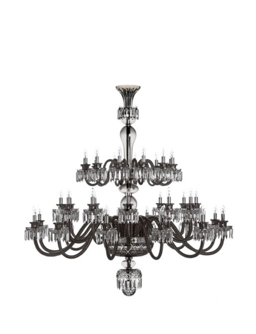 36-LIGHT FLANNEL-GREY SHORT CHANDELIER