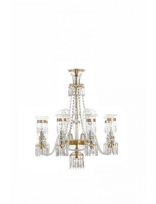 8-LIGHT CHANDELIER GOLD DECOR