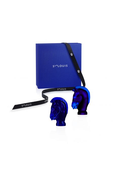 SET OF 2 DARK BLUE KNIGHTS
