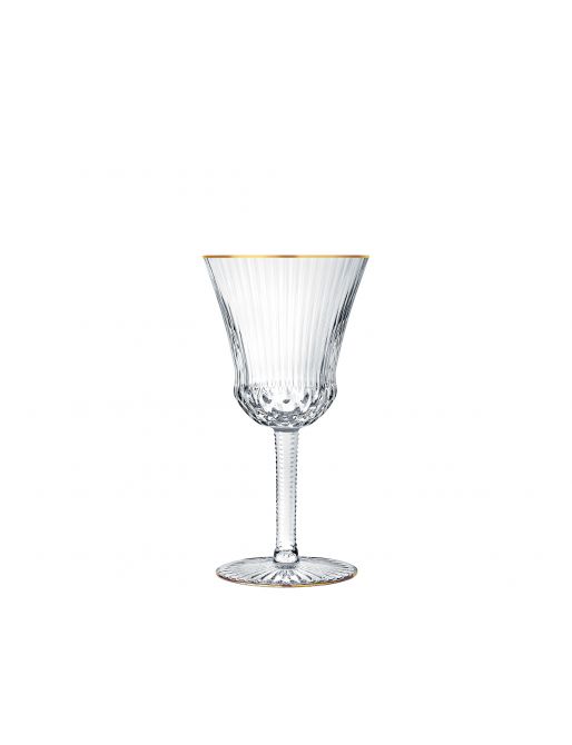 WATER GLASS #2 GOLD RIM