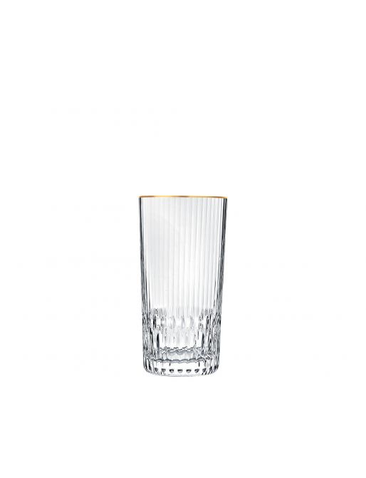 Gold Rim Drinking Glasses Set - ApolloBox