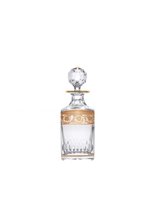 SQUARE DECANTER GOLD