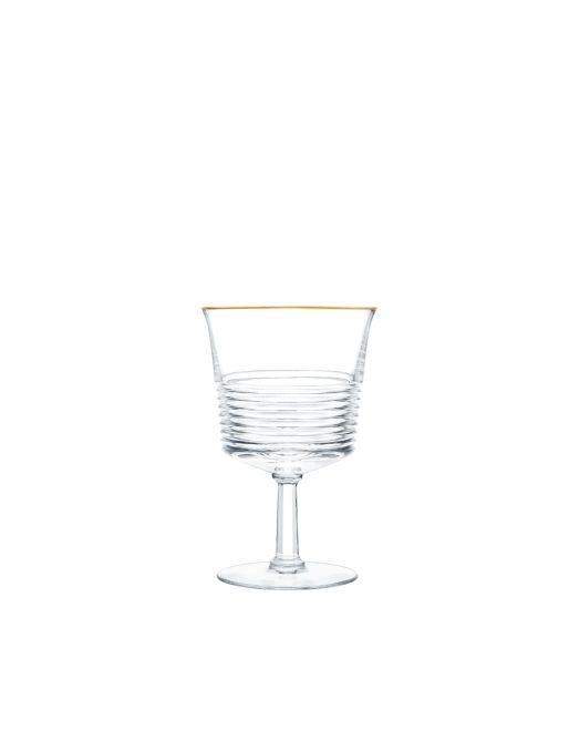 WATER GLASS #2 GOLD RIM