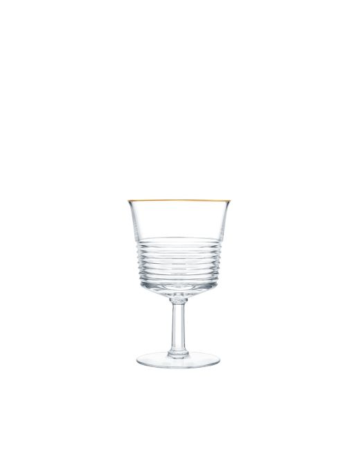 WINE GLASS #3 GOLD RIM