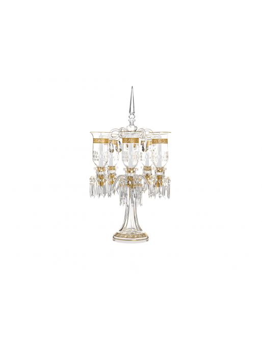 5-CANDLE CANDELABRA GOLD DECOR